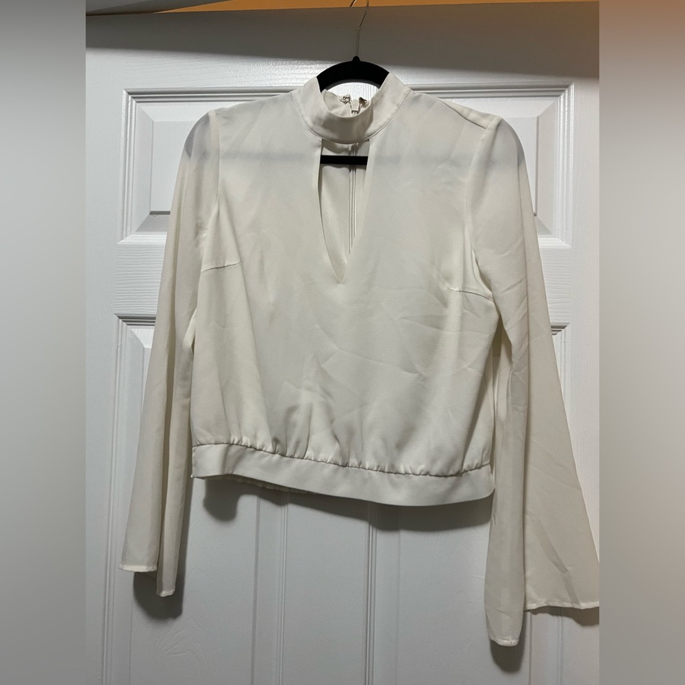 white Bebe blouse